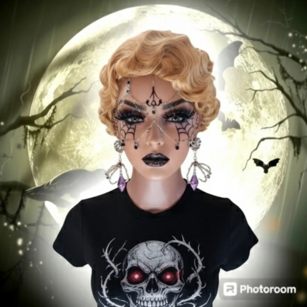 Honey Blonde Synthetic Wig Cosplay Gothic Halloween